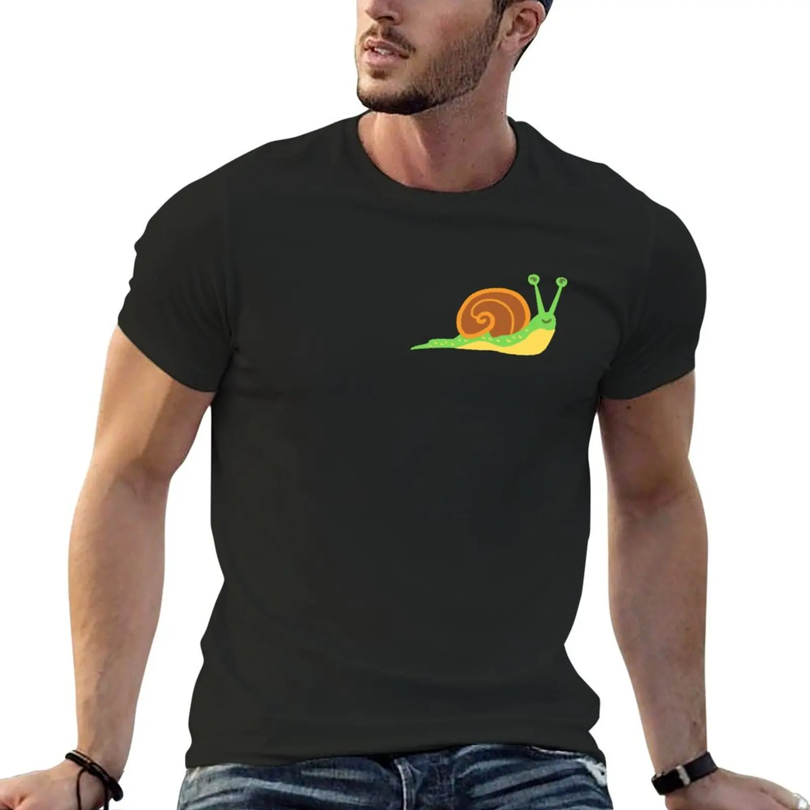 Vivid Snail T-shirt customs Blouse mens champion t shirts