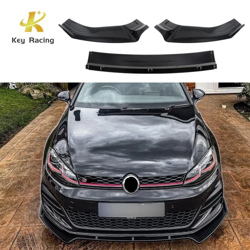 

Front Bumper Splitter Lip For Volkswagen Golf 7 7.5 MK7 MK7.5 GTI GTD R R-Line 2014-2020 Car Front Lip Guard