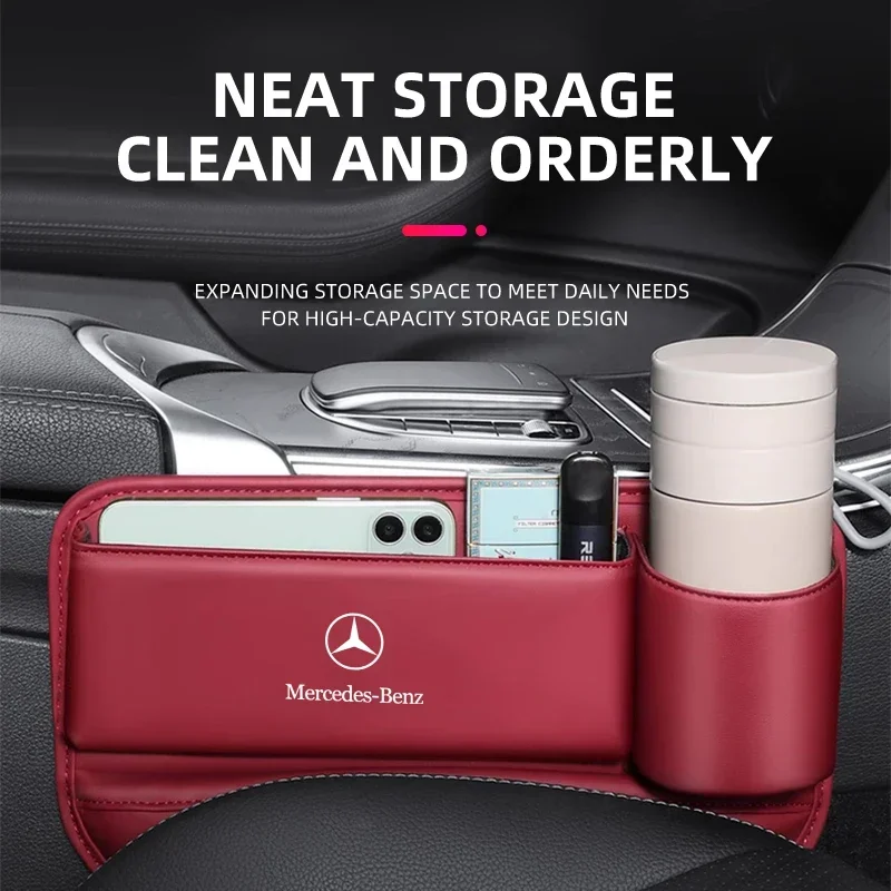 multifunctional console side storage box car interior storage bag for Mercedes Benz B/C/E/S Class A Class C200L GLC GLK CLA