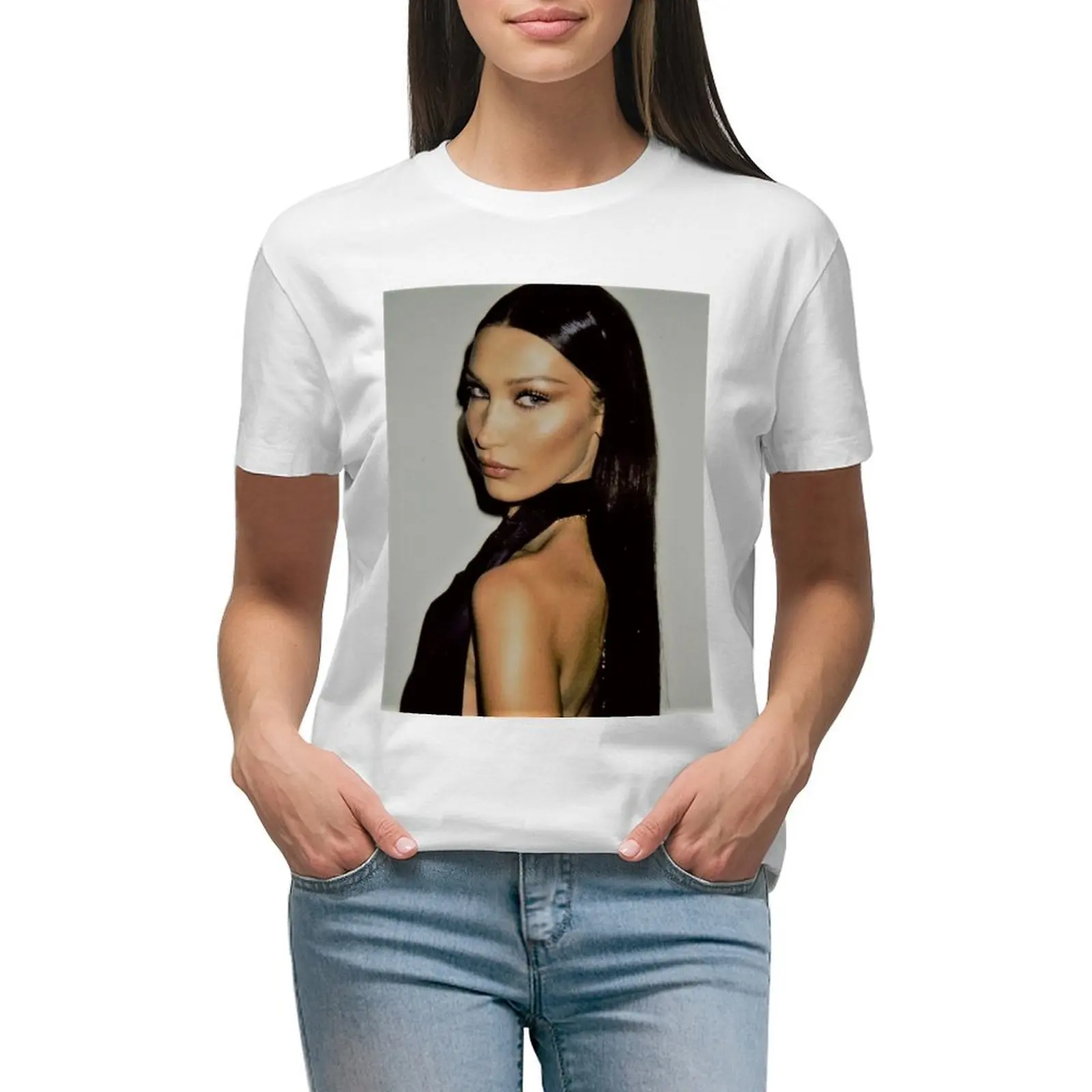 Bella T-shirt summer clothes oversized graphics tops for Women