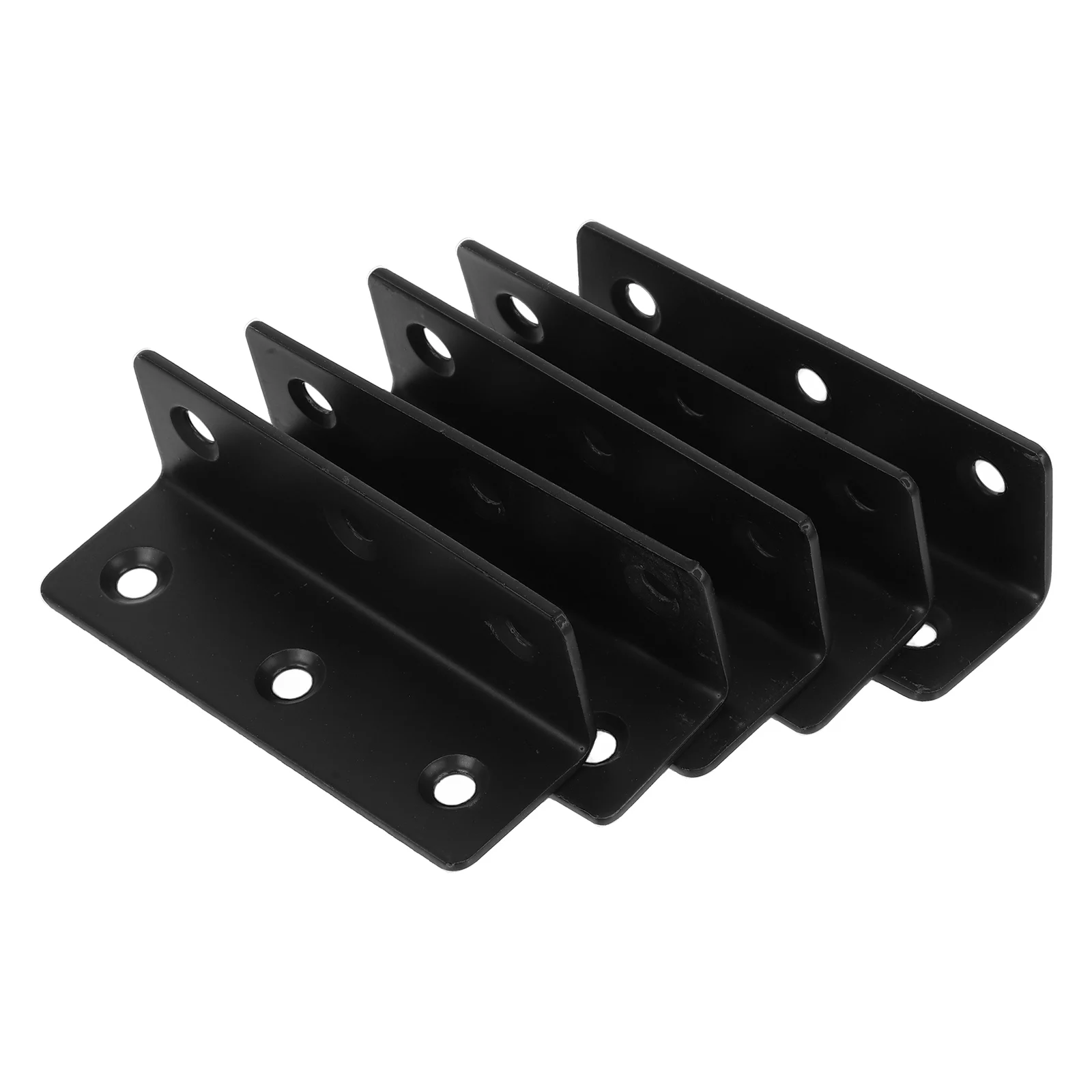

5Pcs Stainless Steel Angle Brackets Heavy Duty Right Angle Braces for Wood Furniture Shelf Support Garden Bed Gate