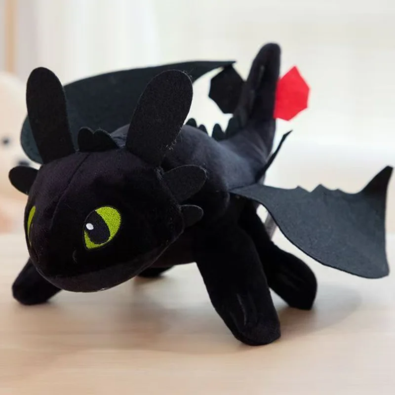

30 см Disney How To Train Your Dragon Night Fury Плюшевая игрушка Light Fury Cute Wings Kedu Series Плюшевая подушка Аниме Игрушка Фестивальный подарок