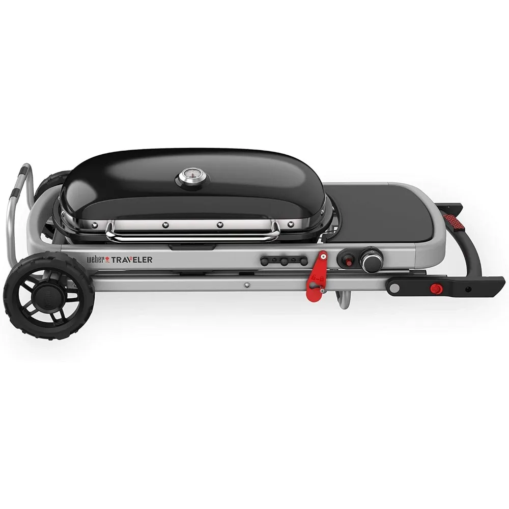 Traveler Portable Gas Grill, Black