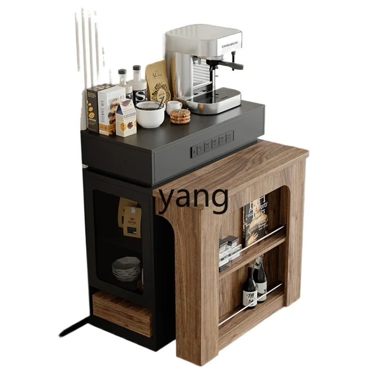 

Yjq Modern Simple Narrow Kitchen Island Dining Table Integrated Home Retractable Restaurant Mini Bar Counter