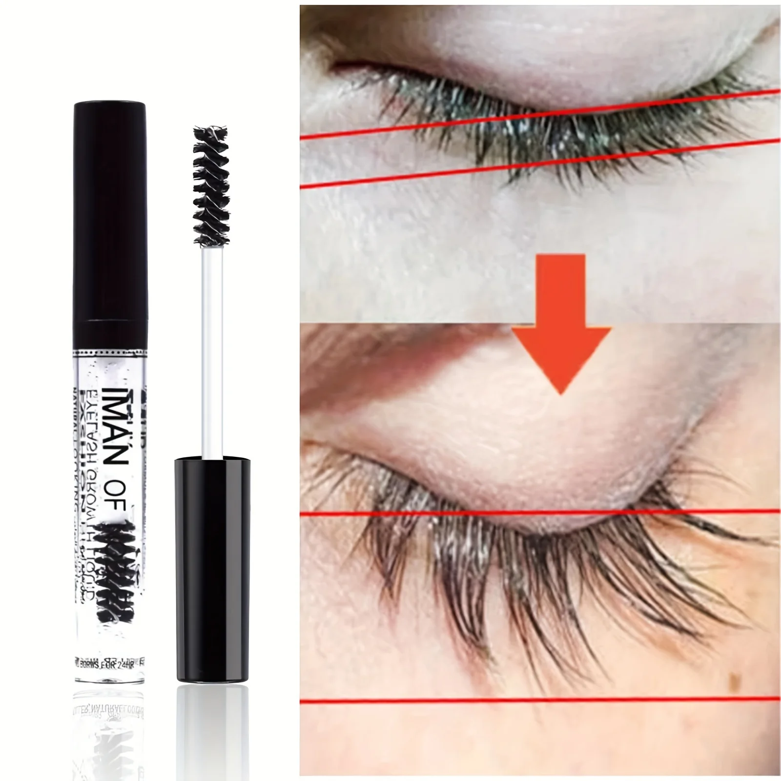 Makeup Natural Curling Clear Eyelash Serum Eyebrow Setting Gel Deeply Moisturizing Eyelash Primer