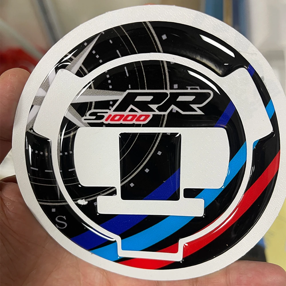 5D Carbon Fiber Tank Gas Cap Pad Filler Cover Sticker Decals For BMW S1000RR S1000 RR 2009-2023