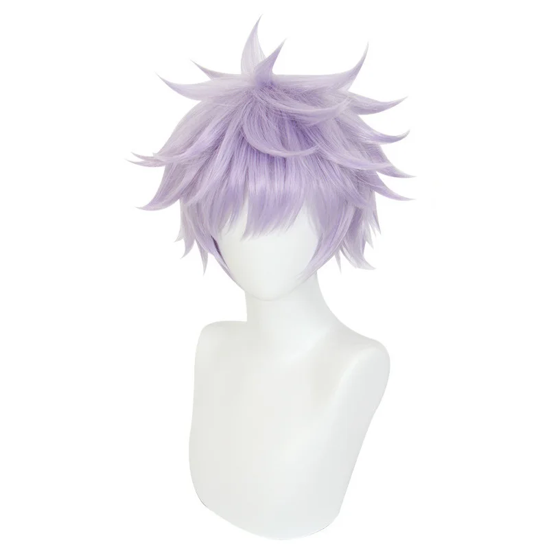 

Synthetic Light Purple Wig Layered Tousled Style Anime Cosplay Costume Party Heat Resistant Fiber Hair