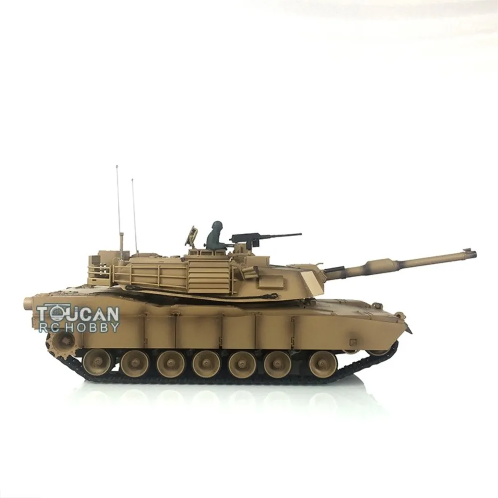 1/16 Heng Long 7,0 plástico FPV M1A2 Abrams RC tanque 3918 caja de cambios barril retroceso IR Control remoto Panzer tanque juguetes TH17793