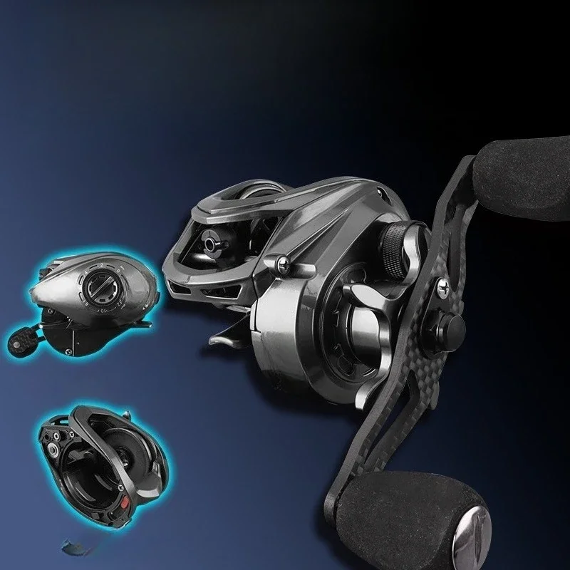 Water drop wheel anti-fried line micro-object line cup ultra-light carbon material universal use black metal Luya wheel single