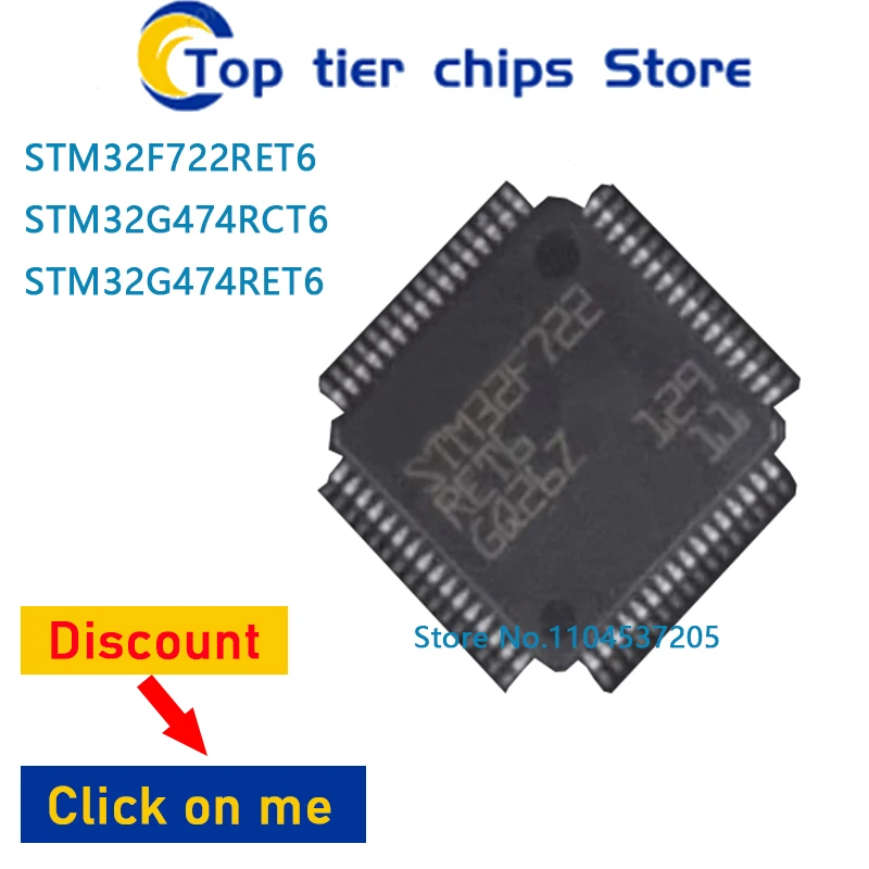 

1PCS~10PCS/LOT STM32F722RET6 STM32G474RCT6 STM32G474RET6 QFP 100% NEW