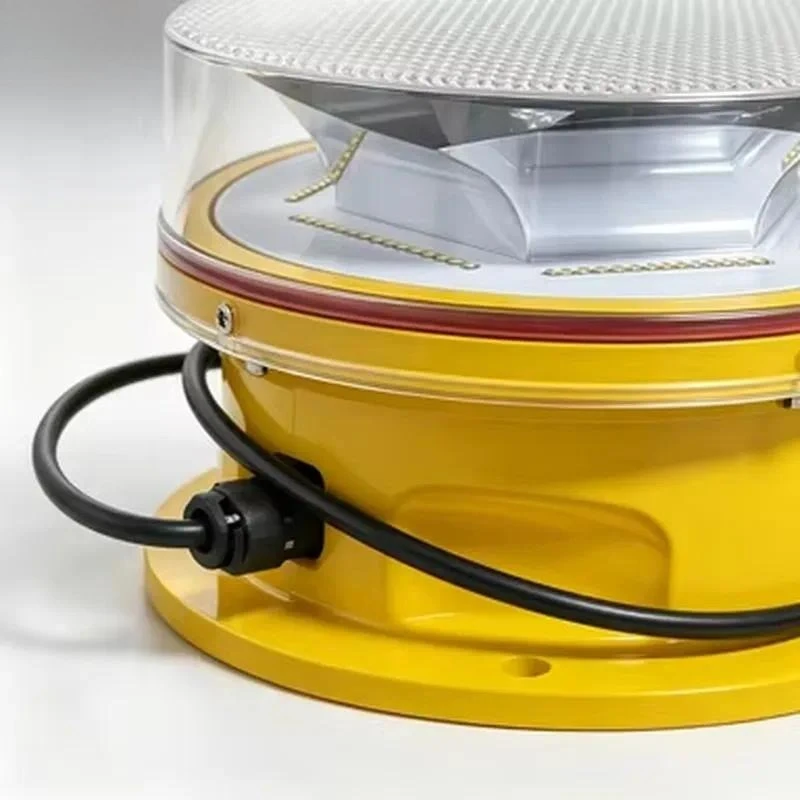 Solar Aviation Obstruction Light RGB Lighthouse for Airport Runways Bridges Tower Highlight Mine Warning Lamp