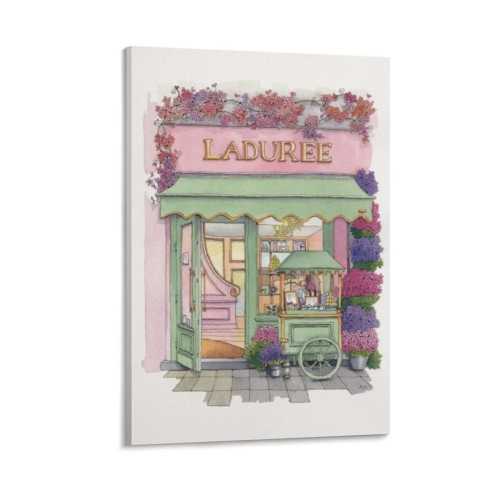 

Urban Anna Studio - Macaron Shop Paris Canvas Painting aesthetic room Paintings Decoration for home