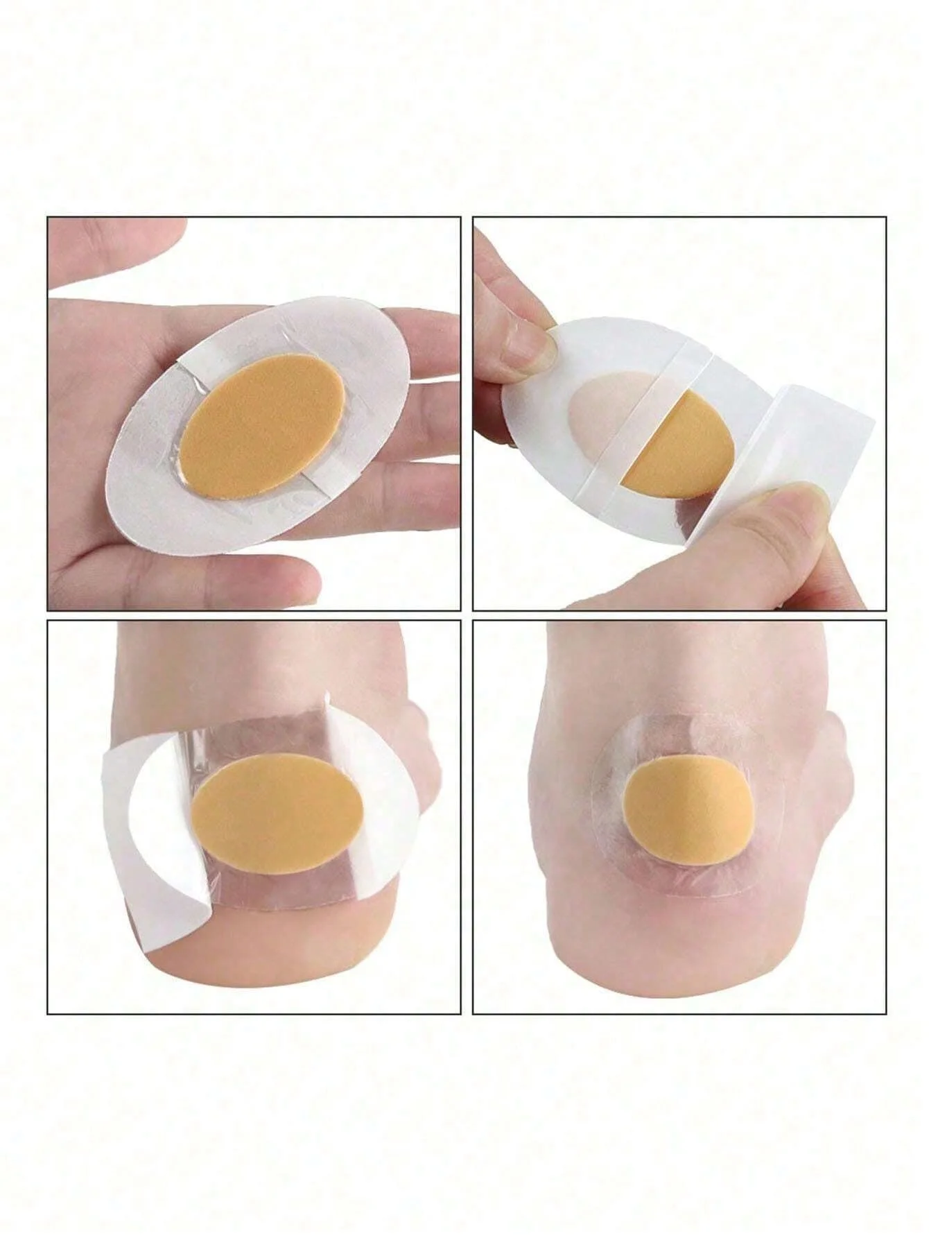 20pcs Gel Grip Heel Protector Adhesive Foot Patches Blister Pads Heel Liner Shoes Stickers Pain Relief Plaster Foot Care Cushion image 4