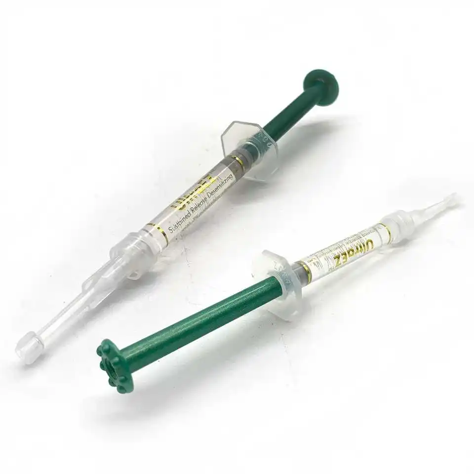

UltraEZ Desensitizing Gel 3% Potassium Nitrate & Fluoride 1.2ml Syringe or Pre-filled Trays Fast-Acting Sensitivity Treatment