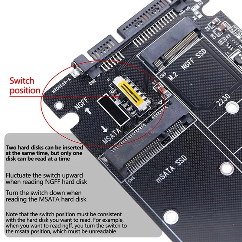 NGFF to SATA 3 External HDD Enclosure Adapter Board Hot Sale in Stock