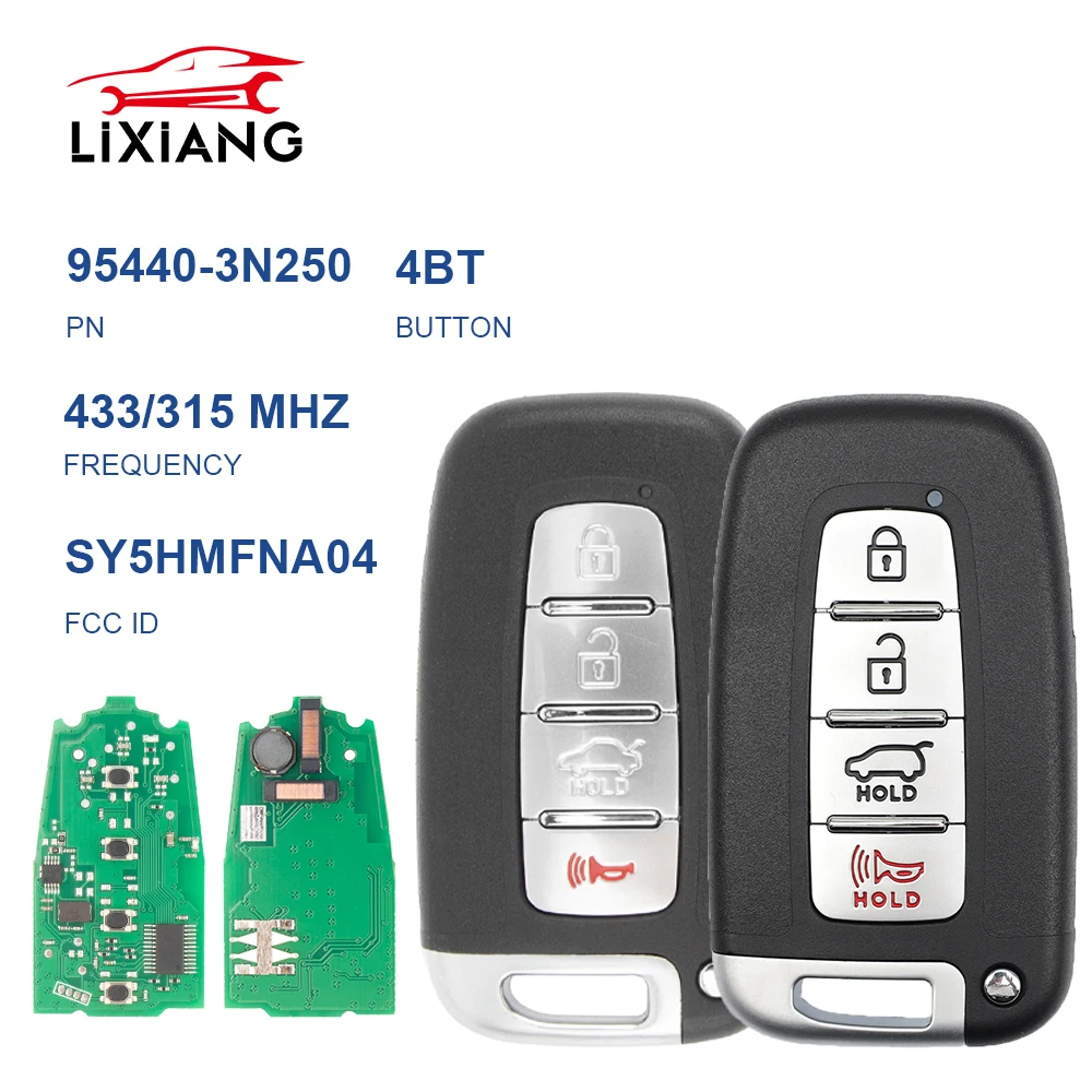 

LIXIANG SY5HMFNA04 Remote Car Key For Hyundai I30 IX35 Sonata Genesis Equus For Kia Forte Soul Rio Sorento Optima 315/434MhzID46