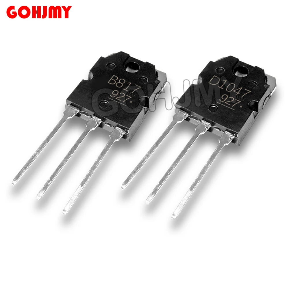(3PCS 2SB817+3PCS 2SD1047) each 3PCS 2SD1047 D1047 2SB817 B817 audio amplifier the tube authentic 3Pair