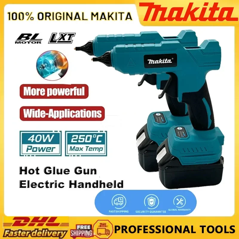 

Клеевой пистолет Makita для украшения упаковки, электрический термоклеевой пистолет, 18 В, литий-ионный аккумулятор, сделай сам, термоплавкий пистолет