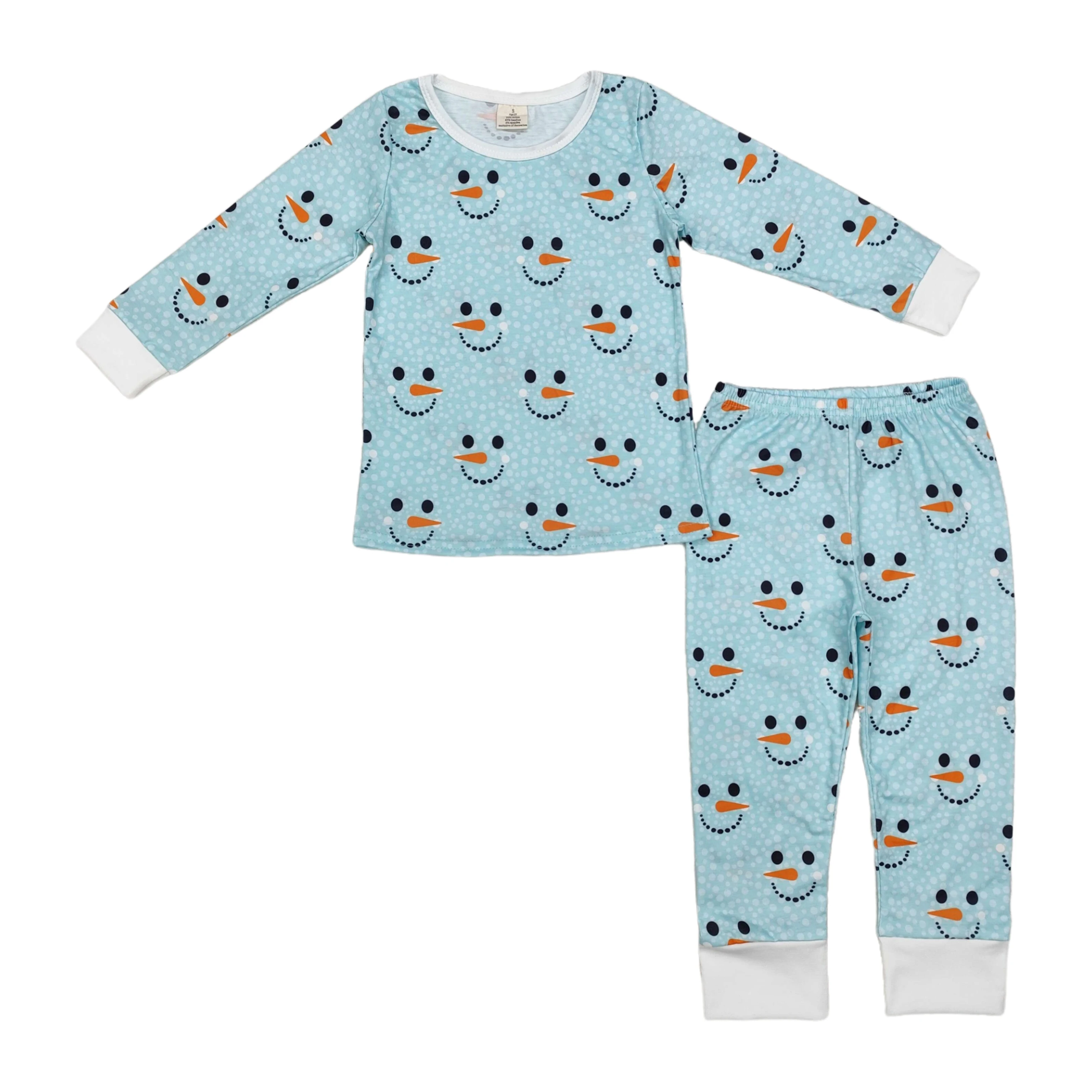 

Wholesale Hot Sale Infant Kids Set Nightclothes Long Sleeves Shirt Pajamas Pants Toddler Children Christmas Fall Baby Boy Outfit