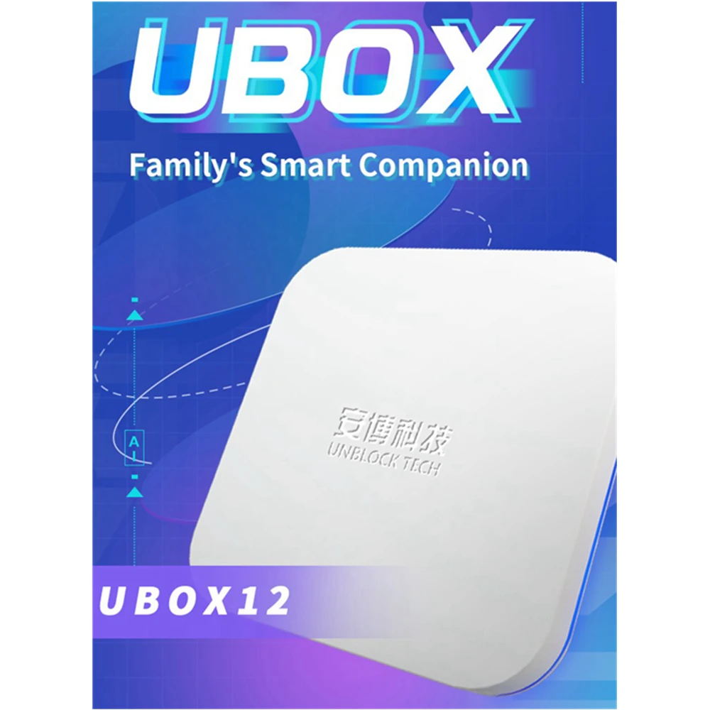 For Korea UBOX12 Android 12.0 TV Box 2025 Unblock Tech UBOX 12 Best Asia Smart Media Player Voice Countrol 4GB 64GB