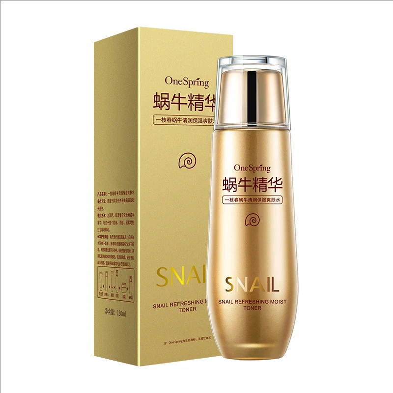 

Snail Essence Fading Fine Lines Moisturizing Lifting Firming Smoothing Nourishin Brightening Skin Care Face Toner 130ML