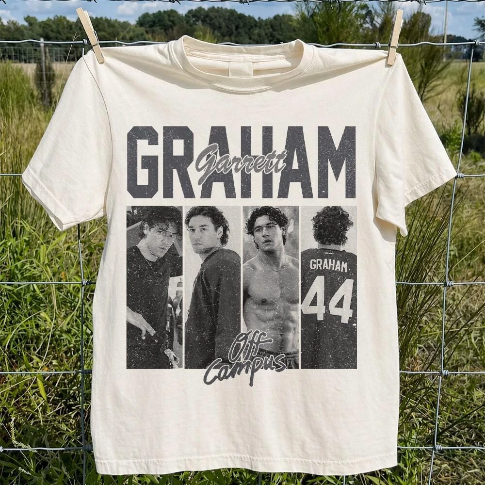 TV Off-Campus Garrett Graham Graphic Briar University 2026 T-Shirt 100 % Baumwolle Unisex Herren Damen T-Shirt Y2k Fans Casual Tee – Detail 7