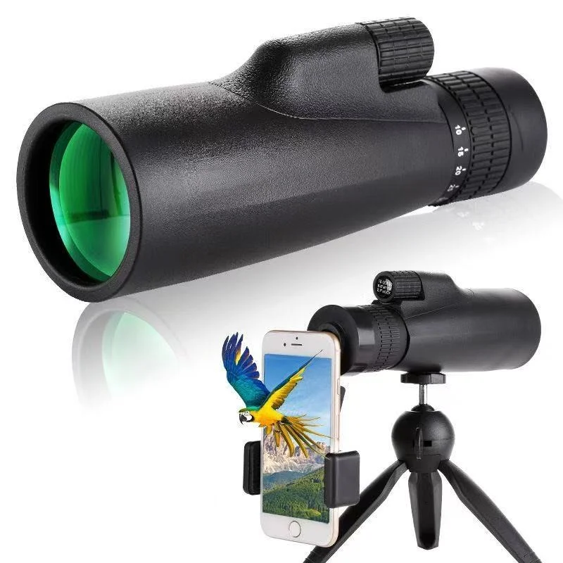 10-30x50 HD Monocular Telescope Portable Handheld Scope with Full Accessories for Outdoor Camping Bird Watching
