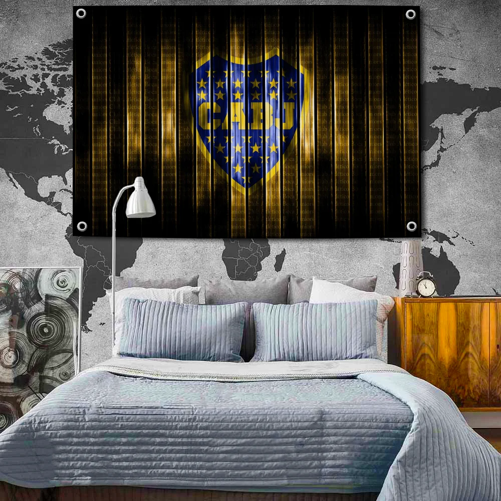 Hanging Flags CABJ Flag Boca Juniors Flag for Rooms Banner Club Flag Room Decor Y2k Wall Decoration Outdoor Decorations Custom