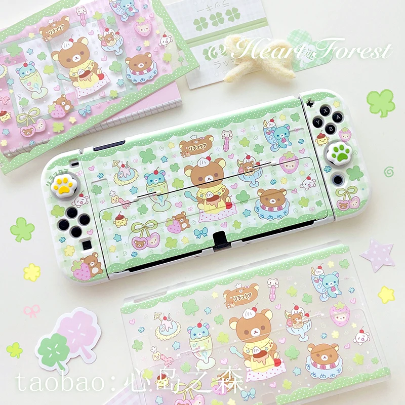 التصميم الأصلي الجديد Rilakkuma لطيف التبديل واقية قذيفة Switch2 قذيفة Oled لينة قذيفة Ns شقيقة لايت واقية قذيفة الهدايا