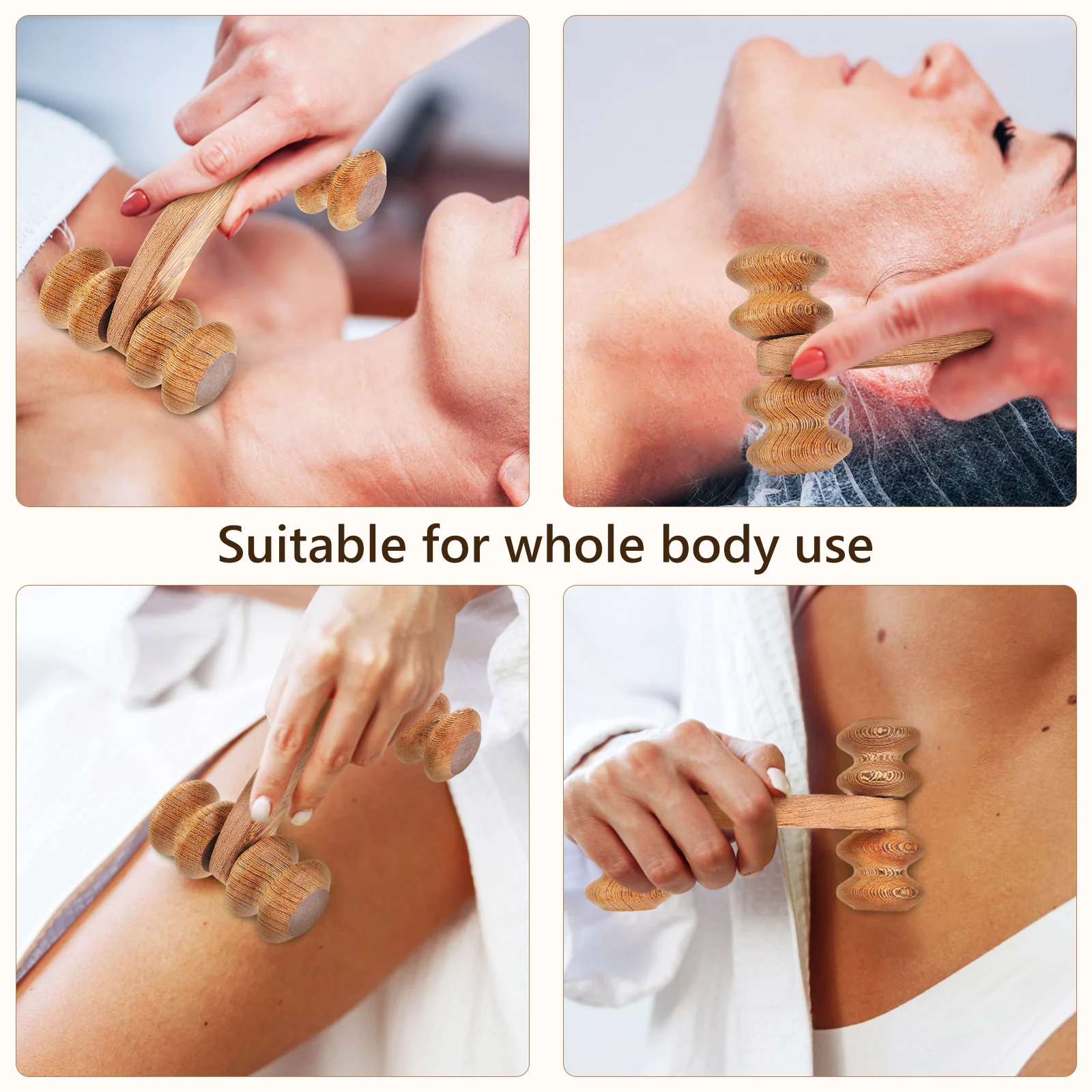 

Handheld Massage Roller Leg Neck Massager Tool Muscle Roller Stick Back Shoulder Waist Body Lightweight Durable Portable Fitness