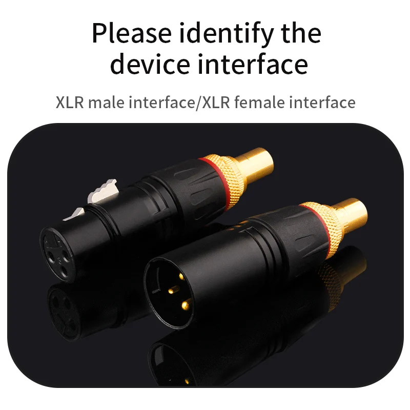 High Quality Gold Plated XLR 3 Pin Microphone Audio Cables Plug Connectors Male Female Plug Cable Connectors Speaker XLR Jack