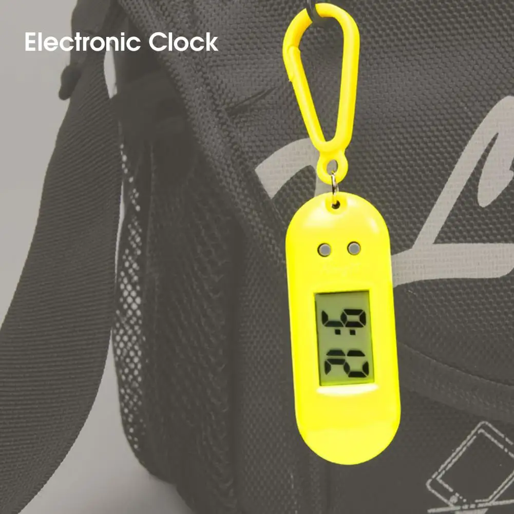 Creative Portable Student Exam Study Desktop Clock Keychain Multifunctional Compact Electronic Clock for School