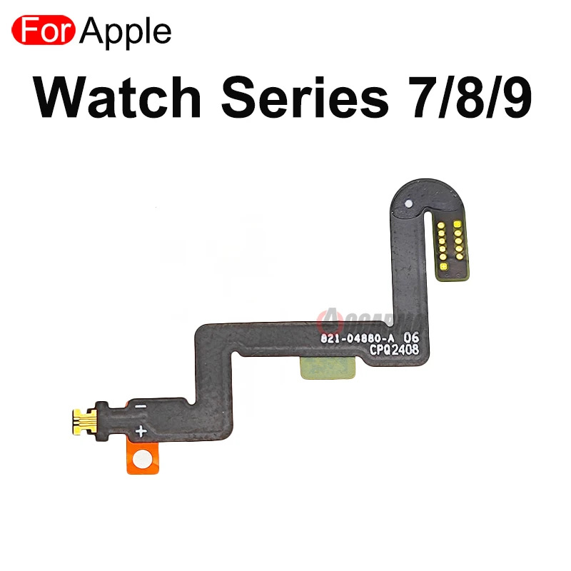 Aocarmo For Apple Watch Series 7 8 9 S7 S8 S9 41mm Battery Connection Connector Flex Cable Repair Parts