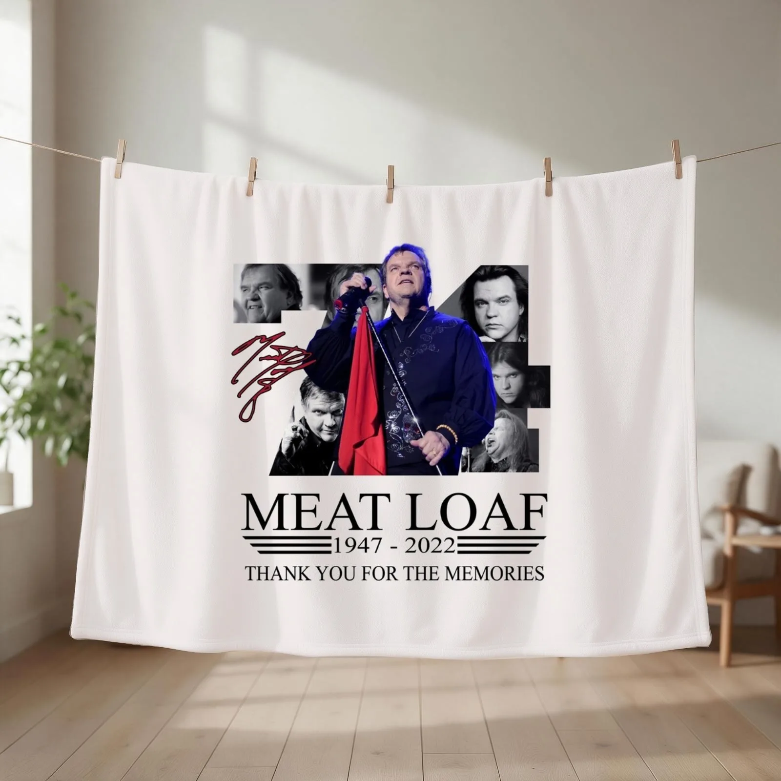 Thank You The Memories ML 1947-2022 Throw Blanket couch cozy soft plush fuzzy picnic outdoor blanket