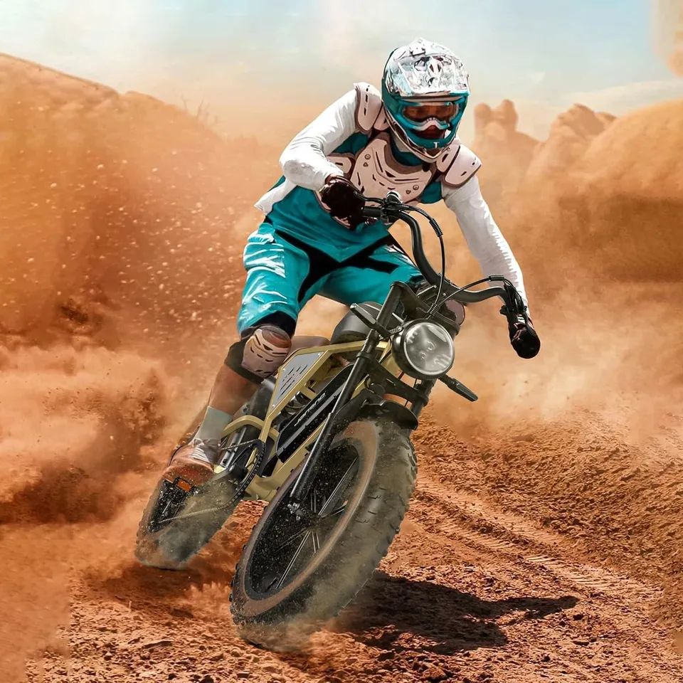 Dual Battery Electric Mountain Bike 48v 750w Motor 7 Speed E-bike For Adult image 6