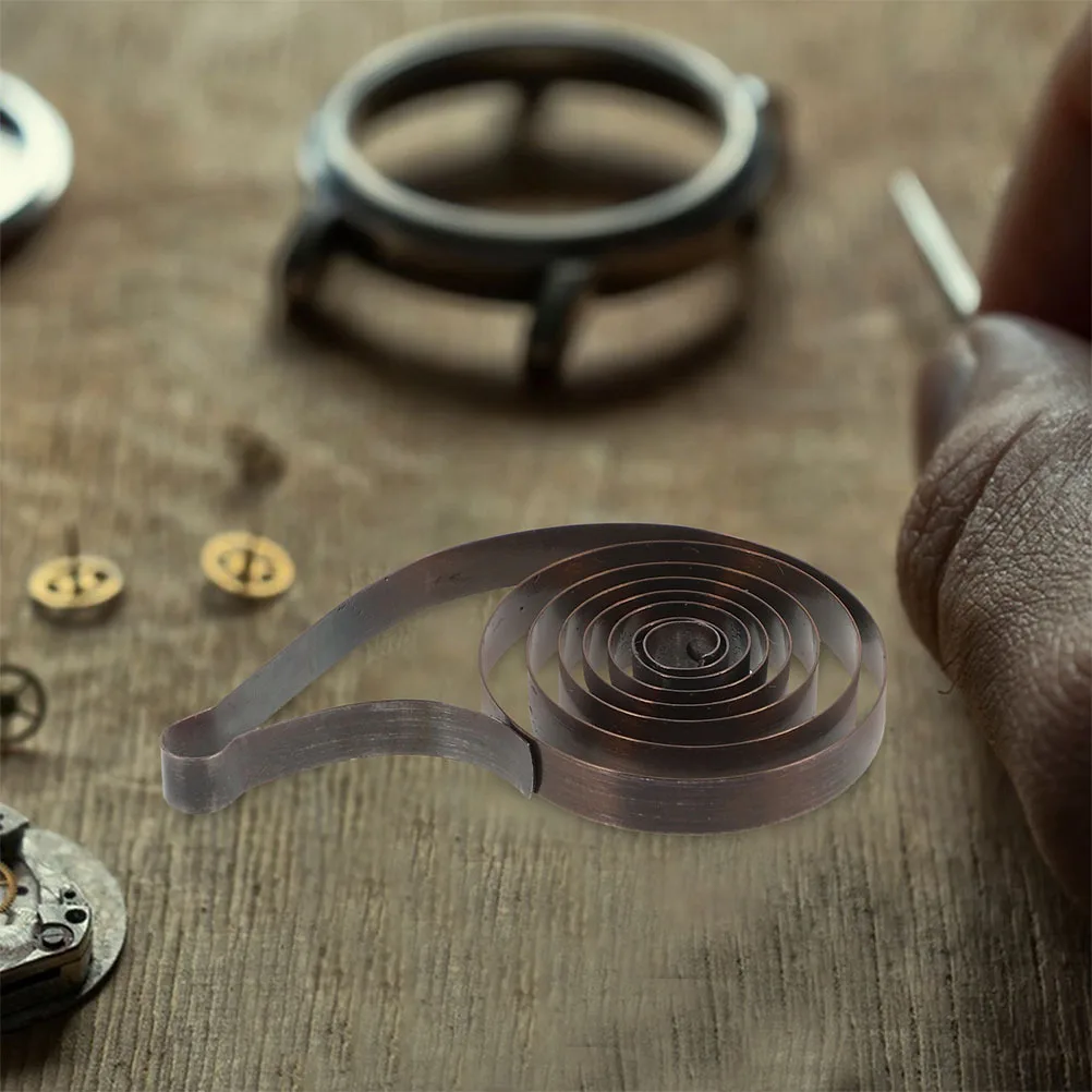 

2Pcs Clock Replacement Clockwork Metal Springs Mechanism Replacement DIY Repair Accessory Mechanical for Alarm Clock