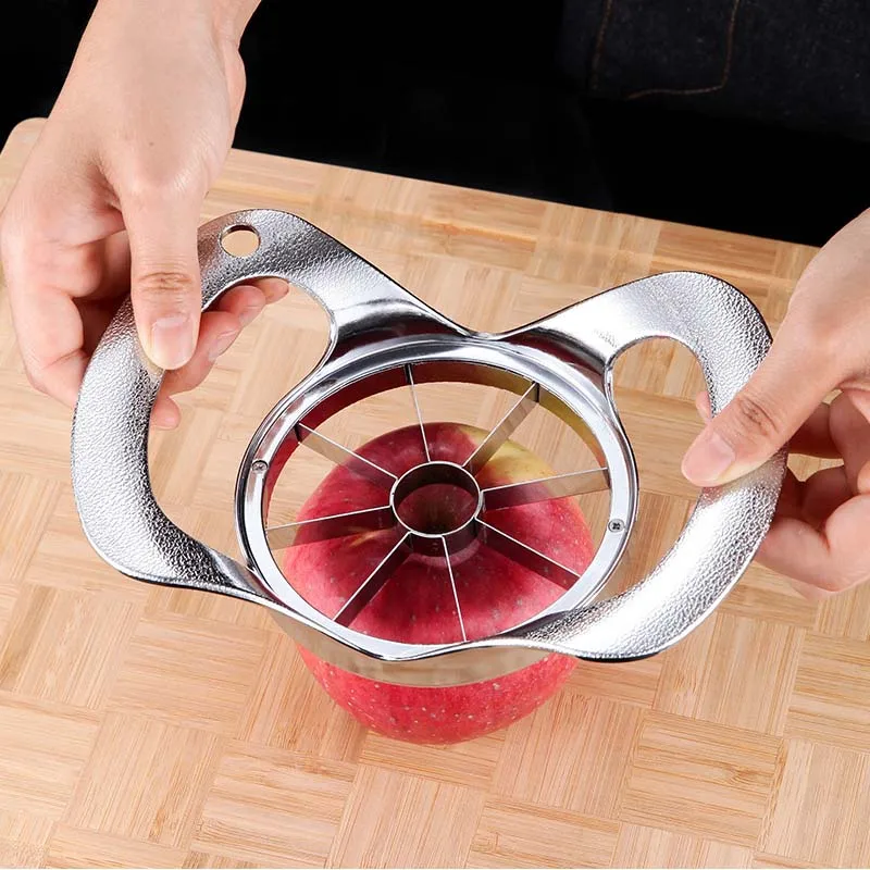 1pcs 304 Stainless Steel Apple Cutter Fruit Slicer Apple Corer Pear Cutters Knife Peeler Cut Tool Kitchen Accessories