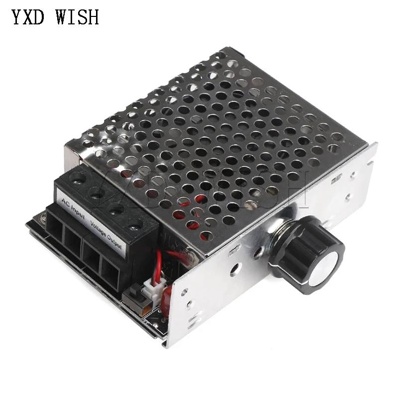10000W AC 110V-220V Speed Controller High Power Voltage Regulator Dimmer Switch Speed Temperature Control Thermostat With Fan