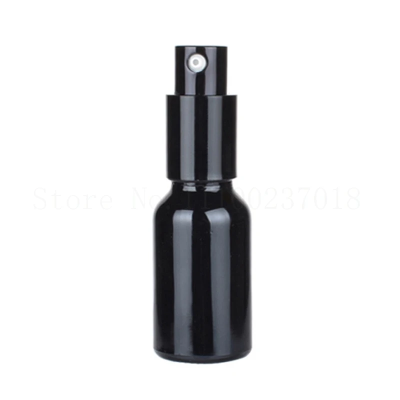 5ml-100ml Black Plating Cosmetic Spray Bottle Glass Essential Oil Bottle Lotion Makeup Refillable Bottles