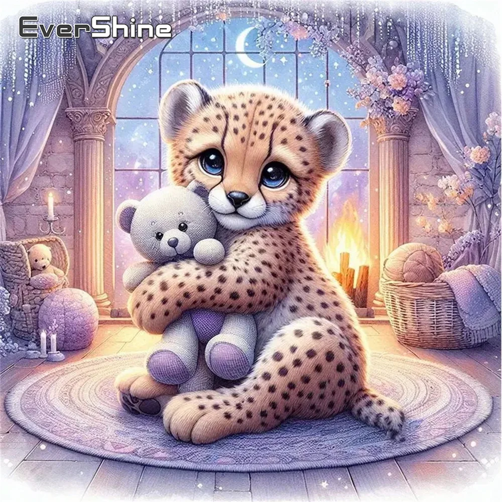 Evershine DIY Diamant Mosaik Leopard Tier Handarbeiten Malerei Neue Ankunft Stickerei Bär Kreuz Stich Kits Kunst Handgemachte Hobby