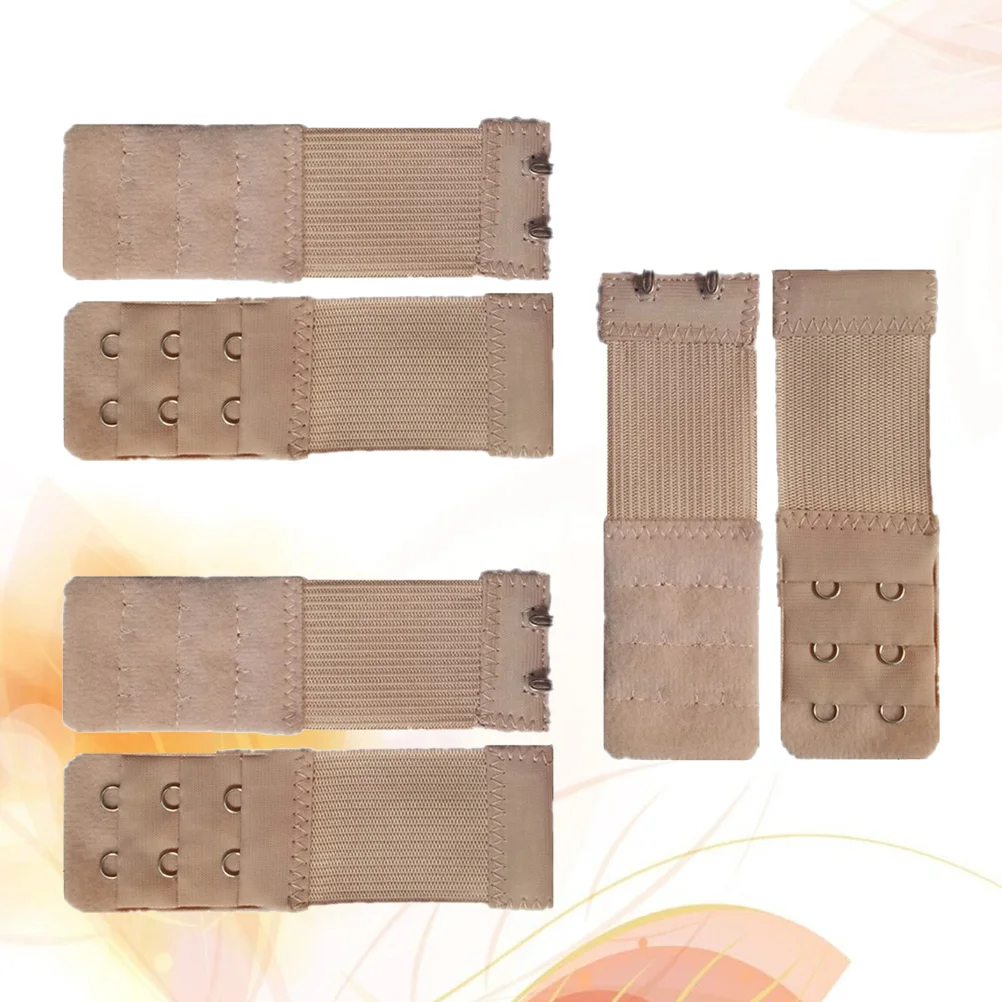 

6 Pcs Back Buckle Extension Bra Extender Lengthened Strap Hooks Multicolor Women Women's