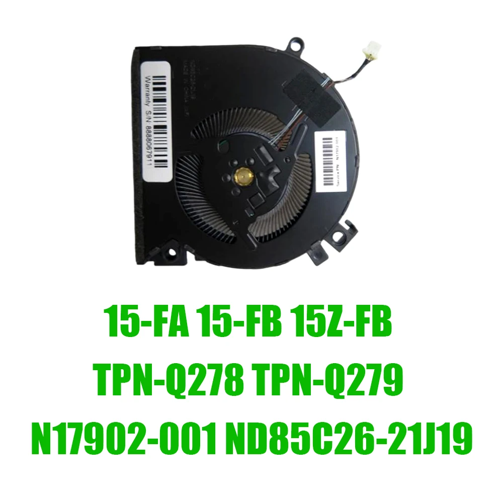 

For HP For Victus 15-FA 15-FB 15Z-FB TPN-Q278 TPN-Q279 N17902-001 ND85C26-21J19 DC5V Laptop CPU Fan