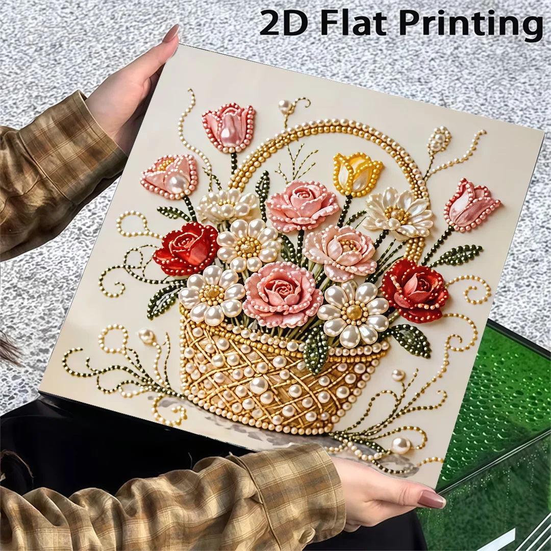 1 set, new DIY pearl painting, flower, pattern, diamond painting kit frameless
