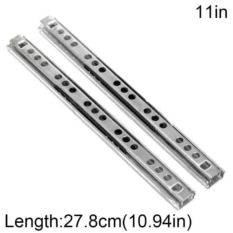 Practical Convenient Useful Drawer Runner Silver Bearing Cold Plate Furniture Slide Attachment Hardware Household