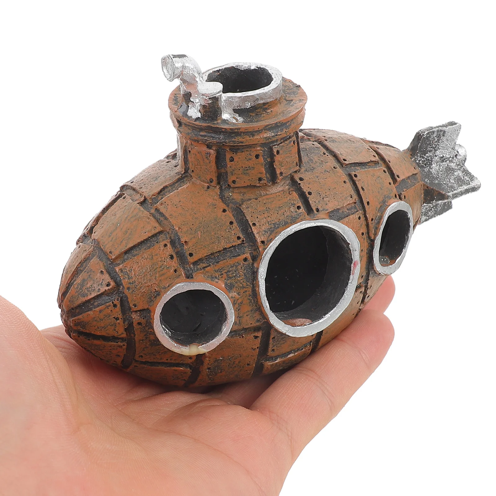 

Simulation Submarine Aquarium Ornament Resin Craft for Fish Tank Underwater Decor Suitable for Fresh and Salt Water Creative