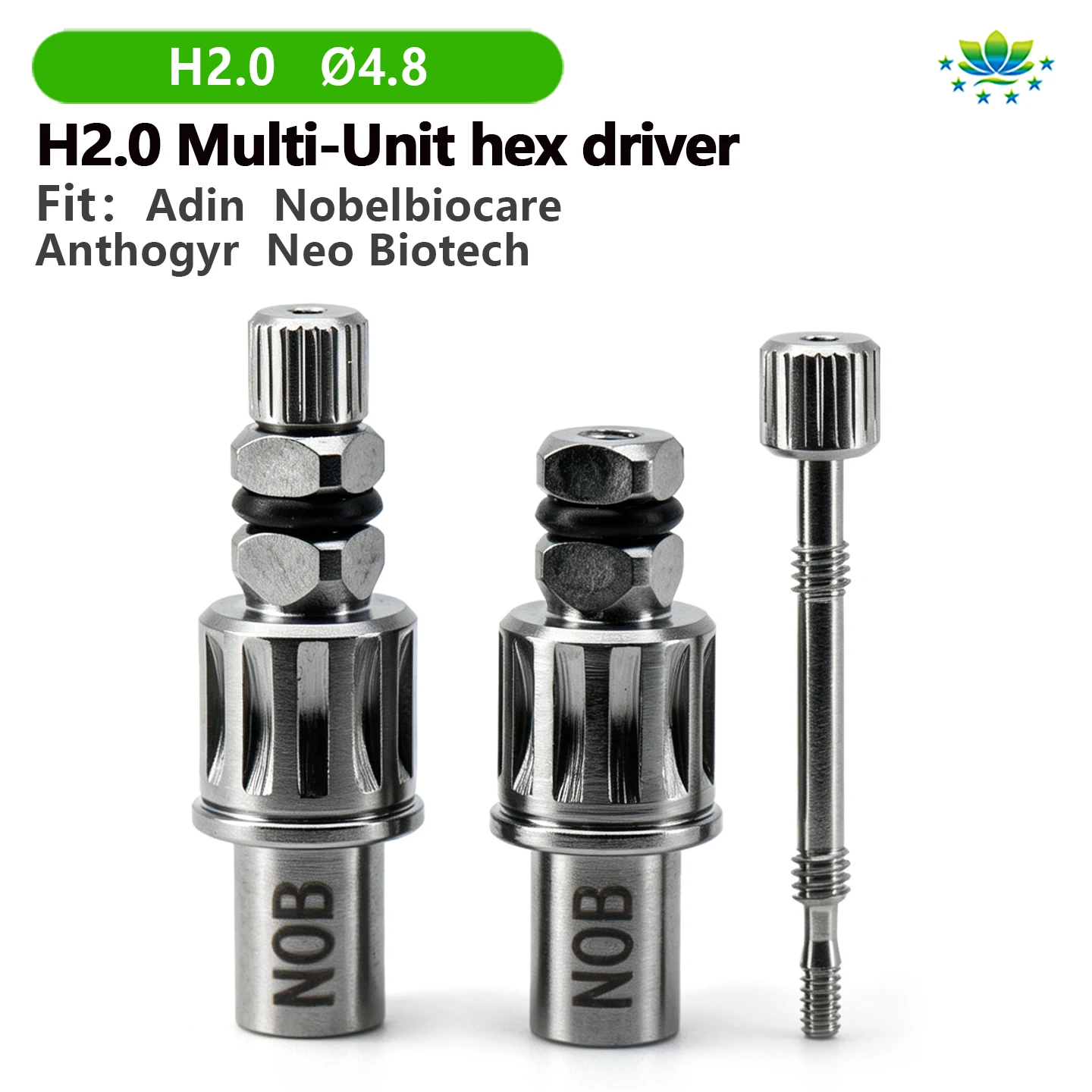Titanium Torque Screwdriver H2.0 for Neo Biotech Nobel Adin ANT Multi-Unit Abutment Driver High Precision Lab Tool Factory Sales