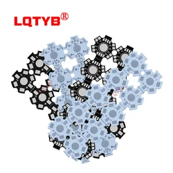 1W 3W 5W LED PCB Board 20mm bianco nero LED alluminio dissipatore di calore piastra di Base 2pin 4pin 6pin 8pin per LED ad alta potenza