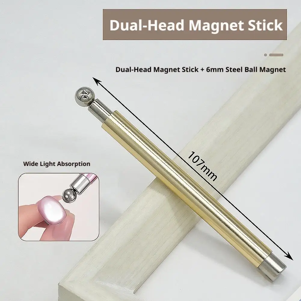 Beginner Nail Art Glass Bead Cat Eye Auxiliary Tool Fast Magnetic Suction Nail Bead Helper Stable Powerful Magnet Design