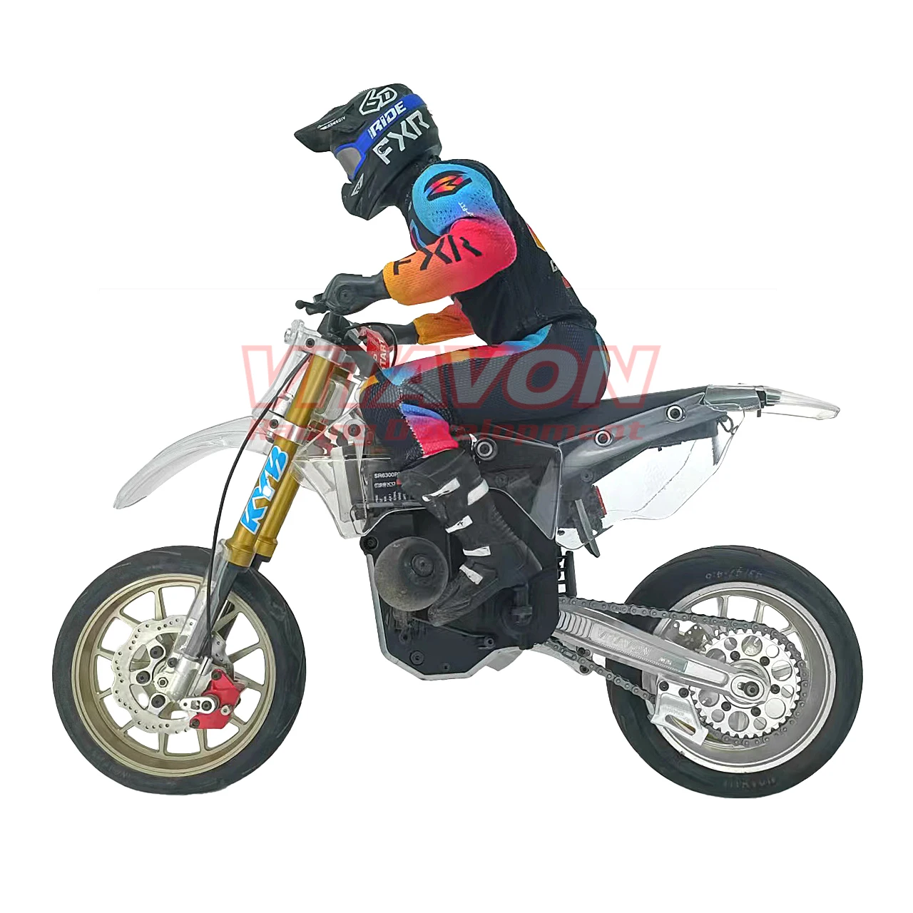 Kit stickers et pièces plastique ROUGE - PROMOTO MX LOSI