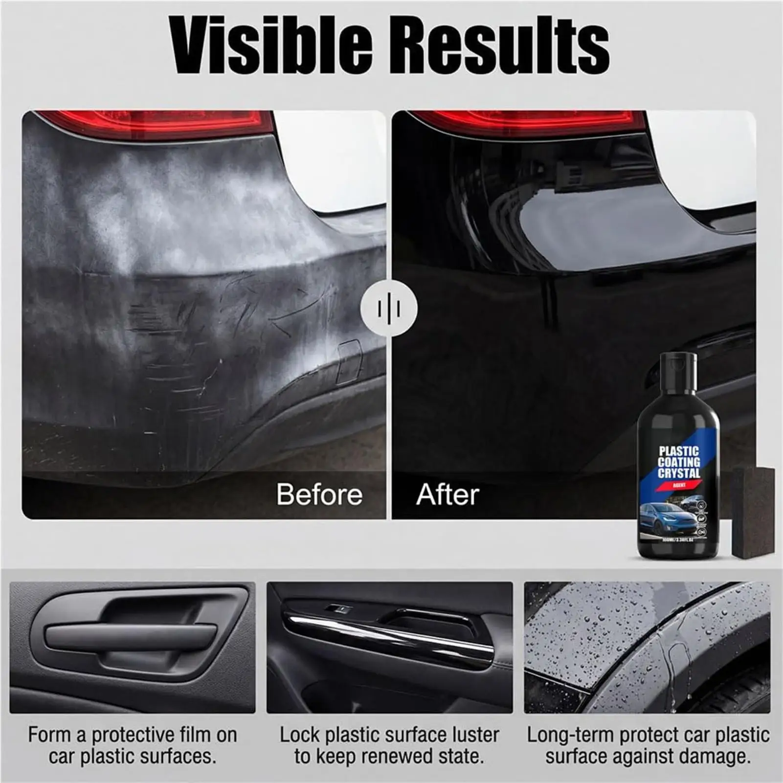 Auto Schwarze Zierleisten-Rest – Trim Restorer Plastic Bewertung und Preis